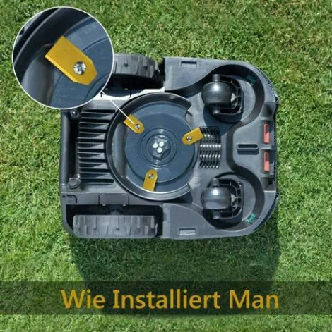 * Litzee 45 X Lames De Couteau En Titane Pour Toutes Les Tondeuses Robotiques Husqvarn/Automower/ Yardforce/Gardena(3G-0.75Mm) Avec 45 Vis, Lames De Rechange Pour Modeles 105,310,315,320,420,430X,R40I> Accessoire Pour Tondeuse Et Autoportée