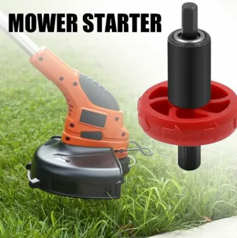 * Litzee Adaptateur De Moteur EÉlectrique, Demarreur De Tondeuse A Gazon Outil De Foret De Demarrage Rapide Pieces De Rechange Automobiles Pour Coupe-Bordures Bouton De Prise> Accessoire Pour Tondeuse Et Autoportée