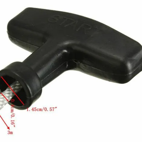 * Litzee Cordon De Traction Pour Tondeuse A Gazon, 6 Pcs Cordes De Demarrage De 1.5M Rechange Accessoires De Tondeuse Corde De Demarrage A Rappel Avec Poignee Pour Tondeuse A Gazon Tronconneuse A Chaine> Accessoire Pour Tondeuse Et Autoportée