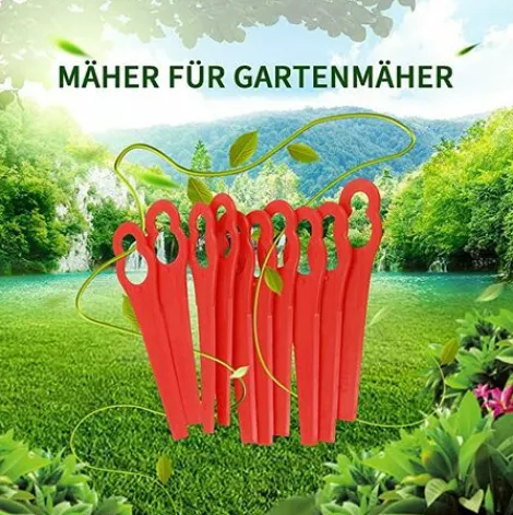 * Litzee Lames De Tondeuse A Gazon 60 Pieces, Remplacement De Lame De Tondeuse A Gazon, Couteau En Plastique Pour Tondeuse A Gazon Sans Fil, Lame De Rechange Pour Tondeuse A Gazon> Accessoire Pour Tondeuse Et Autoportée