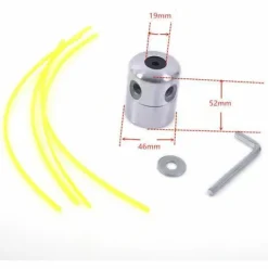 * Litzee 2Pcs Tete De Debroussailleuse Aluminium Fils Tete Coupe-Bordure Universelle Avec Tete Fil Nylon Pour Accessoires De Tondeuse A Gazon> Accessoire Pour Tondeuse Et Autoportée