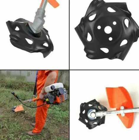 * Litzee Tete De Debroussailleuse A Bordure Ronde En Acier Carbone Noir Pour Tondeuse A Gazon Accessoire Pour Jardin, Pelouse, Ferme> Accessoire Pour Tondeuse Et Autoportée