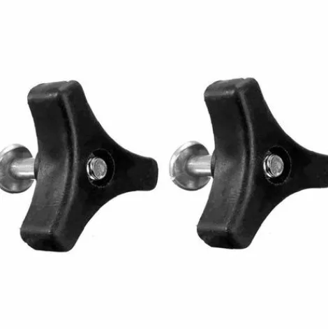 * Litzee Tondeuse A Vis Nut Triple Angle Poignee Bouton Ecrou Boulon Outils De Materiel De Pieces De Rechange En Plastique Tete En Forme D'Etoile Poignee De Serrage Bouton Filetage Femelle Vis De Pouce Noir> Accessoire Pour Tondeuse Et Autoportée