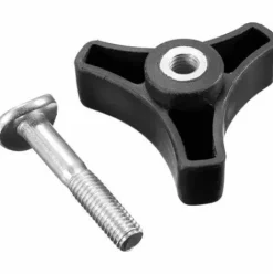 * Litzee Tondeuse A Vis Nut Triple Angle Poignee Bouton Ecrou Boulon Outils De Materiel De Pieces De Rechange En Plastique Tete En Forme D'Etoile Poignee De Serrage Bouton Filetage Femelle Vis De Pouce Noir><noscript><img width=