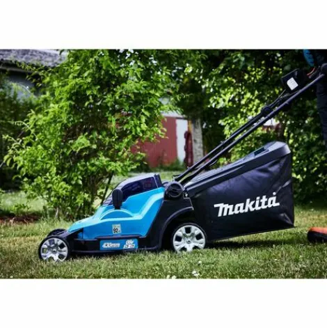 * Makita Tondeuse 2 Batteries 18V 5 Ah 43 Cm 50 L Dlm432Pt2> Tondeuse À Batterie