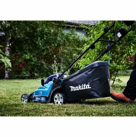* Makita Tondeuse 2 Batteries 18V 5 Ah 43 Cm 50 L Dlm432Pt2> Tondeuse À Batterie