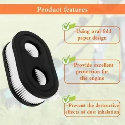 * Ocxin 4 Pieces Filtre A Air Pour Tondeuse A Gazon Moteur Tondeuse A Gazon Remplacement Moteur Filtre A Air Tondeuse A Gazon Filtre Tondeuse A Gazon Filtre A Air Briggs Stratton Remplacer Pour Briggs & Stratton 593260 798452 4247 5432 5432K><noscript><img width=