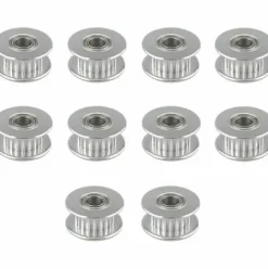 * Osqi 10 Pcs Prime Gt2 Poulie Idler 20 Dents 5Mm Alesage, Alliage D'Aluminium Gt2 Idler Avec Double Roulement A Billes, Pour Imprimante 3D 6Mm Largeur Courroie De Distribution> Accessoire Pour Tondeuse Et Autoportée