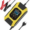* Osqi Chargeur De Batterie Intelligent 7A/12V Chargeur De Moto Rapide Portable Avec Mode De Reparation De Protection D'Affichage Lcd Pour Voiture Moto Auto Jaune> Accessoire Pour Tondeuse Et Autoportée
