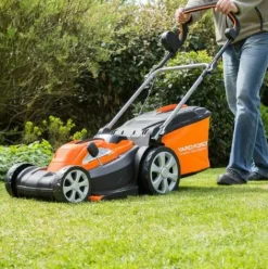 * Outiror Tondeuse EÉlectrique Sans Fil A Batterie Rechargeable 37 Cm De Largeur De Coupe> Tondeuse À Batterie