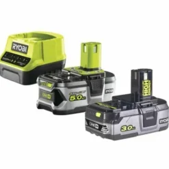 * Pack Ryobi Tondeuse 18V Brushless Ry18Lmx37A-150 1 Batterie 3.0Ah High Energy 1 Batterie 5,0 Ah Chargeur Rapide><noscript><img width=