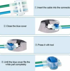 * Pesce 26Pcs Connecteurs De Cable Remplis Des Resines, Connecteurs De Cables Pour Robot Tondeuse, Etanche Connecteur Fil Tondeuse Pour Jardin & Exterieur Et Tondeuse Robot Et Voiture Mower><noscript><img width=