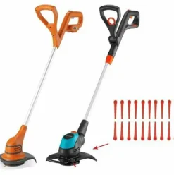 * Regalos Lot De 100 Lames En Plastique Compatibles Avec Coupe-Bordure Gardena, Lames De Rechange Pour Coupe-Bordures Gardena Et Coupe-Bordures Sans Fil.Lame En Plastique A Tete Hexagonale> Accessoire Pour Tondeuse Et Autoportée