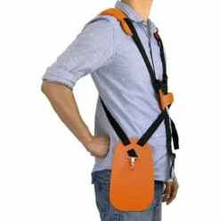 * Rosier Bandouliere A Trimmer, Bandouliere A Double Epaule Confort Brush Cutter Trimmer Epauliere Harnais Sangle Tondeuse A Gazon, Ceinture En Nylon Pour Jardin De Coupeur De Brosse (Orange)——Vebtles><noscript><img width=
