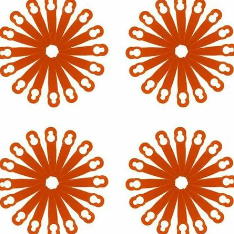 * Starlight 120 Pieces Accessoires De Lame En Plastique De Rechange, Lame En Plastique En Forme De Gourde De Lanceur De Tondeuse A Gazon L84> Accessoire Pour Tondeuse Et Autoportée