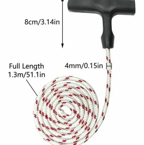 * Tanabata Poignee De Demarreur Tondeuse A Gazon Corde De Demarrage A Rappel Avec 3 Pieces Poignee De Demarrage Accessoires De Tondeuse A Cordon Pour La Plupart Des Tondeuses A Gazon> Accessoire Pour Tondeuse Et Autoportée