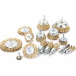 * Thsinde Ensemble De Brosses Metalliques, Brosses De Roue Et De Coupe En Laiton Avec Tige, Brosses De Poncage Pour Diverses Perceuses, Parfaites Pour Eliminer La Rouille, La Corrosion, La Peinture Pour Les Outils EÉlectriques, De Jardin Et A Main (Paquet De 9)><noscript><img width=