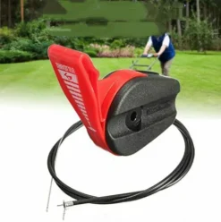 * Thsinde Ensemble De Commutateur D'Accelerateur De Tondeuse A Gazon Rouge Universel (Avec Cable D'Accelerateur De 165 Cm)> Accessoire Pour Tondeuse Et Autoportée