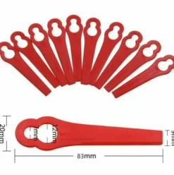 * Thsinde Lidl Florabest Lot De 100 Lames De Rechange En Plastique Pour Coupe-Bordures Frt18A Frt18A1 Art 46155 Frt20A1 Grand Trou 12 Mm Petit Trou 7 Mm> Accessoire Pour Tondeuse Et Autoportée