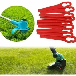 * Thsinde Lidl Florabest Lot De 100 Lames De Rechange En Plastique Pour Coupe-Bordures Frt18A Frt18A1 Art 46155 Frt20A1 Grand Trou 12 Mm Petit Trou 7 Mm><noscript><img width=