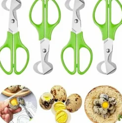 * Thsinde Lot De 4 Ciseaux A Oeufs De Caille, Ciseaux A Oeufs De Caille En Acier Inoxydable, Petits Ciseaux A Oeufs De Caille> Accessoire Pour Tondeuse Et Autoportée