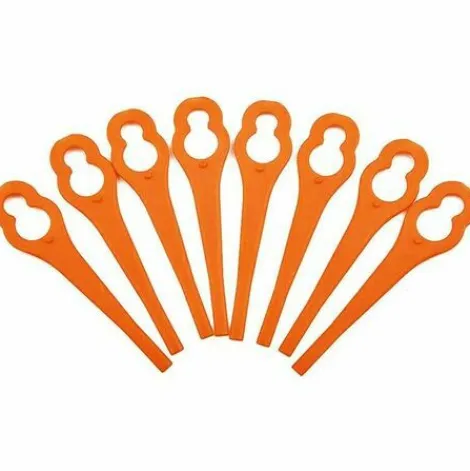 * Thsinde Pack De 50 Lames Plastiques De Rechange Pour Debroussailleuse L83> Accessoire Pour Tondeuse Et Autoportée