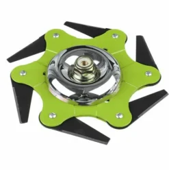 * Tiga Tete De Tondeuse A Gazon 3/6 Lames En Acier Pour Ficelle D'Herbe De Jardin + Couvercle De Plaque (Vert, 6 Dents Avec Pieces)> Accessoire Pour Tondeuse Et Autoportée