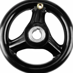 * Tinor Roue A Main Poignee De Volant Rond Noir A 3 Rayons Roue A Main En Plastique Avec Poignee Tournante Pour La Fraiseuse De Tour 12 100Mm><noscript><img width=
