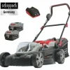 * Tondeuse A Batterie 3En1 43 Cm 40V Avec 2 Batteries 4,0Ah Scheppach Mp43-40Li> Tondeuse À Batterie