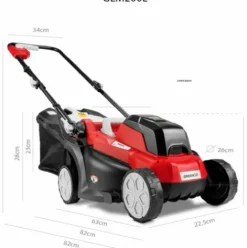* Tondeuse A Batterie Sans Fil 40V Glm200L, 2 Batteries 20V 2 Ou 4 Ah + 1 Chargeur, Largeur De Coupe 33Cm, 5 Hauteurs, 3900Rpm, Panier De Ramassage 35L Greencut> Tondeuse À Batterie