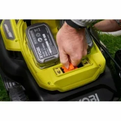 * Tondeuse Hybride Ryobi 18V Lithiumplus Coupe 37Cm 2 Batteries 5.0 Ah 1 Chargeur Rapide Ry18Lmh37A-250><noscript><img width=