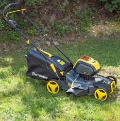 * Tondeuse Poussee 40V 46Cm 4 En 1- Mulching 1 Batterie 4Ah 1 Chargeur 2A Steiner><noscript><img width=