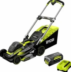 * Tondeuse Ryobi 36V Brushless Coupe 46Cm 1 Batterie 5.0Ah 1 Chargeur Rlm36X46H50Pg> Tondeuse À Batterie