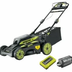 * Tondeuse Tractee Ryobi 36V Lithiumplus Brushless Coupe 51 Cm 1 Batterie 6.0Ah 1 Chargeur Rapide Ry36Lmx51A-160> Tondeuse À Batterie