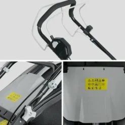 * Voltr 36V Tondeuse A Gazon Sans Fil Tractee O46Cm 2X Batteries 18V Lithium 8.0Ah + Double Chargeur Rapide. Recuperateur D'Herbe 50L Gris><noscript><img width=