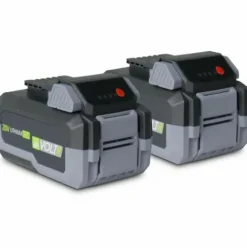 * Voltr 36V Tondeuse A Gazon Sans Fil Tractee O46Cm 2X Batteries 18V Lithium 8.0Ah + Double Chargeur Rapide. Recuperateur D'Herbe 50L Gris><noscript><img width=