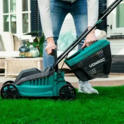 * Vonroc Set Tondeuse A Gazon 1300W Largeur De Coupe 32Cm Debroussailleuse 300W Diametre De Coupe O230Mm><noscript><img width=