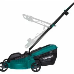 * Vonroc Tondeuse A Gazon 1300W Largeur De Coupe De 32Cm Bac De Ramassage 30L Avec Indicateur De Remplissage Hauteur De Coupe Reglable> Tondeuse Électrique Filaire