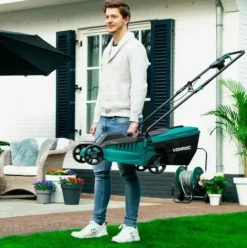 * Vonroc Tondeuse A Gazon 1300W Largeur De Coupe De 32Cm Bac De Ramassage 30L Avec Indicateur De Remplissage Hauteur De Coupe Reglable><noscript><img width=