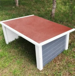 * Wiltec Garage Carport Pour Un Robot Tondeuse Avec Un Toit Plat Et Un Film D'Etancheite 108X83X48Cm><noscript><img width=