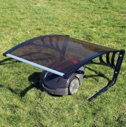 * Wiltec Garage Pour Robot Tondeuse Marron Toit Carport Pour Tondeuses- Robot Tondeuse><noscript><img width=