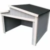 * Wiltec Garage Pour Robot-Tondeuse Toit Gradin Bois Massif Abri Carport Gris 60,5X73X66,5Cm> Accessoire Pour Tondeuse Et Autoportée