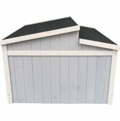 * Wiltec Garage Pour Robot-Tondeuse Toit Gradin Bois Massif Abri Carport Gris 60,5X73X66,5Cm><noscript><img width=