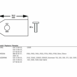 * Wiltec Lames 30 0,6Mm Vis Montage Robot Tondeuse Lames> Accessoire Pour Tondeuse Et Autoportée