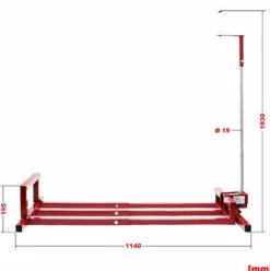 * Wiltec Nettoyage Facile Cric Leve Tracteur Tondeuse Leve Tondeuse Tondeuse Mowerlifter De 400Kg Max.><noscript><img width=