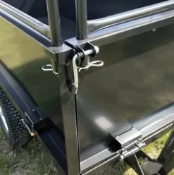 * Wiltec Remorque Basculante 200X78X94,5Cm Avec Grille Et Parois Amovibles Dispositif D'Attelage Universel><noscript><img width=