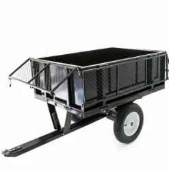 * Wiltec Remorque Basculante 114X76X30Cm Avec Grille Et Parois Amovibles Dispositif D'Attelage Universel><noscript><img width=