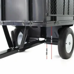 * Wiltec Remorque Basculante 114X76X30Cm Avec Grille Et Parois Amovibles Dispositif D'Attelage Universel><noscript><img width=