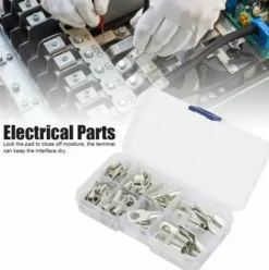 * Yd 60Pcs Argent Sc Boucle Terminal Cblage Accessoires Pieces Électriques Pour Fournitures Industrielles><noscript><img width=